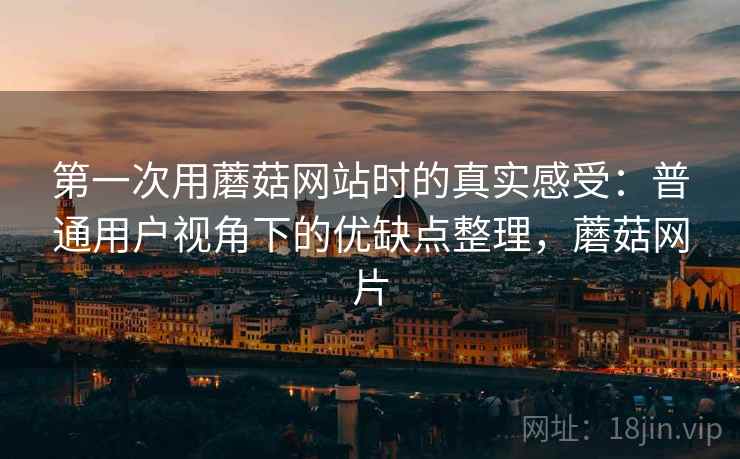 第一次用蘑菇网站时的真实感受：普通用户视角下的优缺点整理，蘑菇网片  第1张