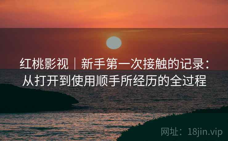 红桃影视|新手第一次接触的记录:从打开到使用顺手所经历的全过程 第2张 红桃影视|新手第一次接触的记录:从打开到使用顺手所经历的全过程 第2张
