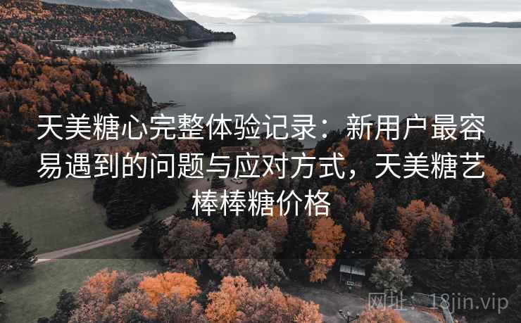 天美糖心完整体验记录：新用户最容易遇到的问题与应对方式，天美糖艺棒棒糖价格  第2张