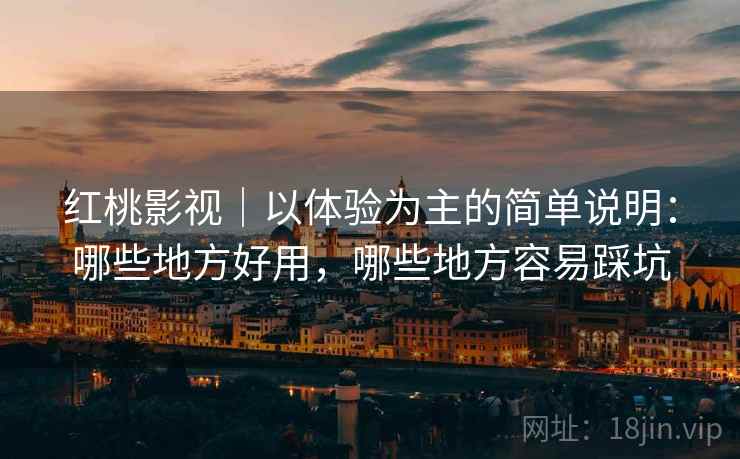 红桃影视｜以体验为主的简单说明：哪些地方好用，哪些地方容易踩坑  第1张