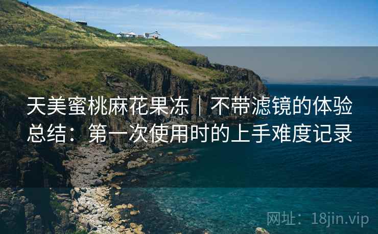 天美蜜桃麻花果冻|不带滤镜的体验总结:第一次使用时的上手难度记录 第1张 天美蜜桃麻花果冻|不带滤镜的体验总结:第一次使用时的上手难度记录 第1张