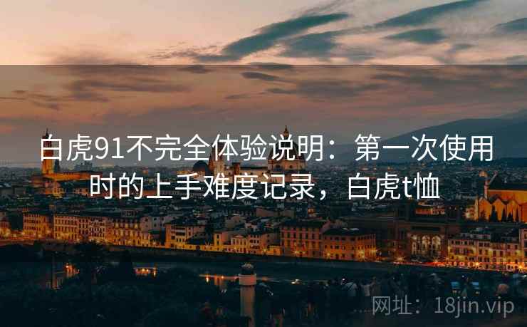 白虎91不完全体验说明:第一次使用时的上手难度记录,白虎t恤 第2张 白虎91不完全体验说明:第一次使用时的上手难度记录,白虎t恤 第2张