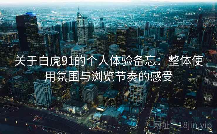 关于白虎91的个人体验备忘:整体使用氛围与浏览节奏的感受 第2张 关于白虎91的个人体验备忘:整体使用氛围与浏览节奏的感受 第2张