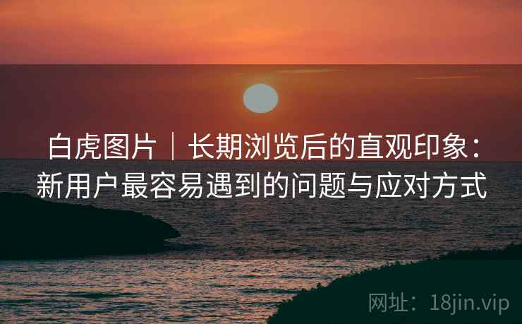 白虎图片|长期浏览后的直观印象:新用户最容易遇到的问题与应对方式 第2张 白虎图片|长期浏览后的直观印象:新用户最容易遇到的问题与应对方式 第2张