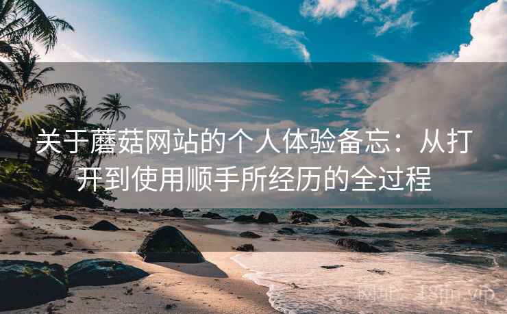 关于蘑菇网站的个人体验备忘：从打开到使用顺手所经历的全过程  第2张